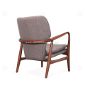 Wood frame living room arm single chairs